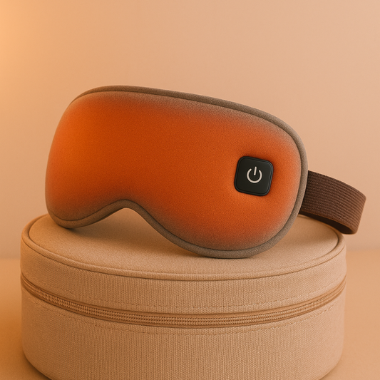 Masque Chauffant Relaxant Sans Fil – 3 Niveaux de Température & Minuterie Intelligente | GadgetChic.eu