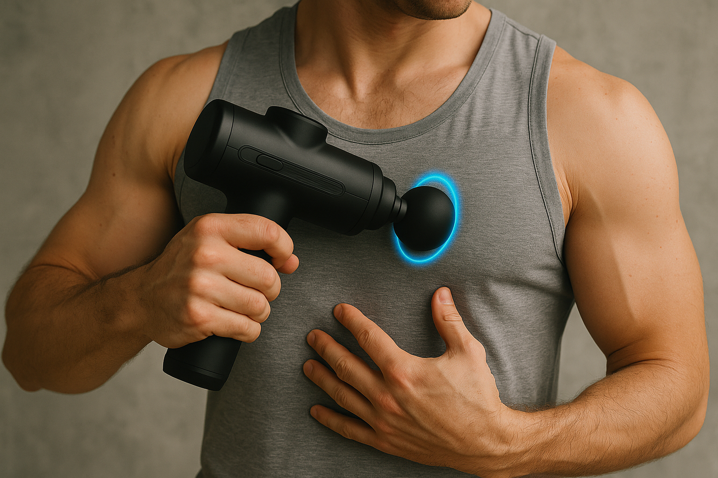 Massage Gun Électrique – Pistolet de Massage Musculaire 8 Têtes | Relaxation & Récupération Sportive