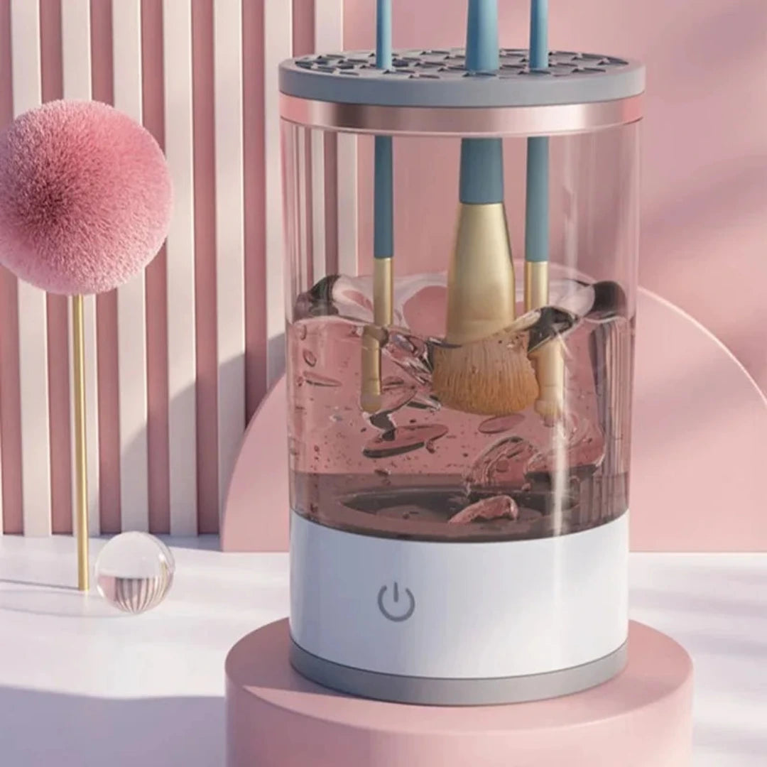 Nettoyeur Électrique de Pinceaux de Maquillage 3-en-1 – Lavage & Séchage Rapide