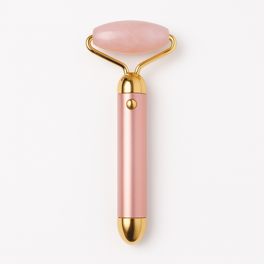 Rouleau de Jade Électrique Vibrant – Massage Visage Lifting & Anti-Âge