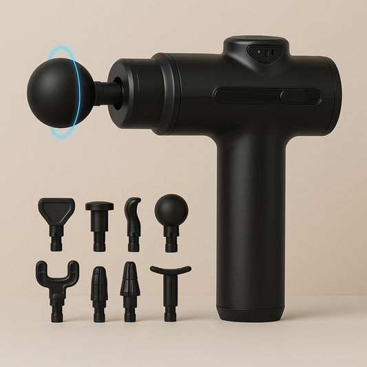 Massage Gun Électrique – Pistolet de Massage Musculaire 8 Têtes | Relaxation & Récupération Sportive